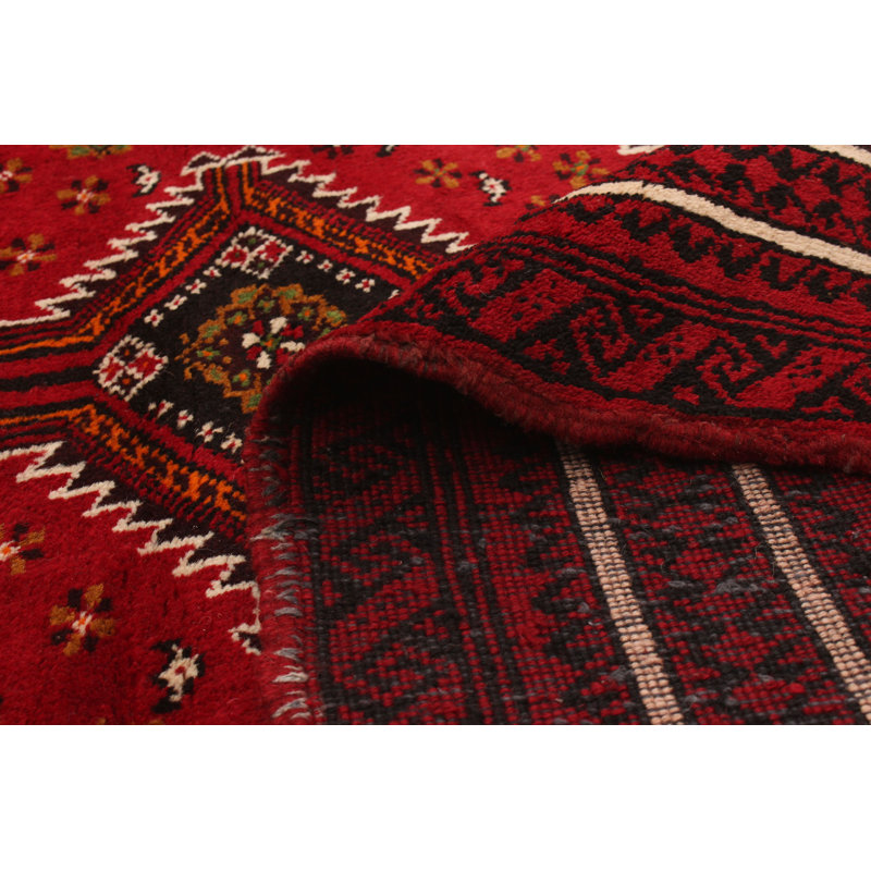 Tapis en laine rouge Anatolia nouÃ© Ã  la main, 1,20 m x 2,16 m