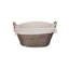 Wicker Wash Basket with Lining-963792342