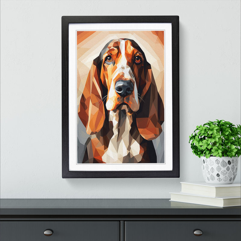 Single Picture Frame Print on Wood, Black Framed, 46cm H x 34cm W