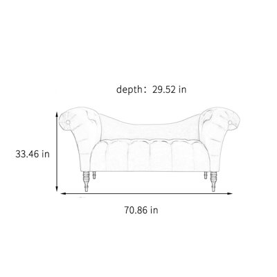 Chaise longue classique classique élégante