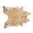 Tapis brun clair/zone blanche vache Batey