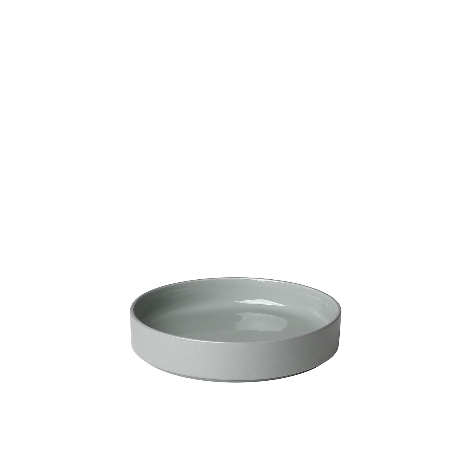 PILAR Stoneware 8" Dessert Plate, Gray