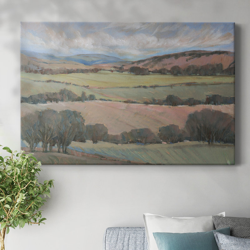 Hilly Countryside I-Gallery, toile tendue, H 12 po x l 18 po