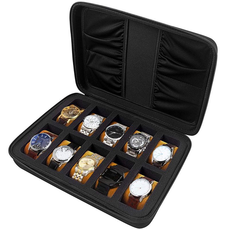 Boîte de rangement pour montre Santistevan, 10 fentes