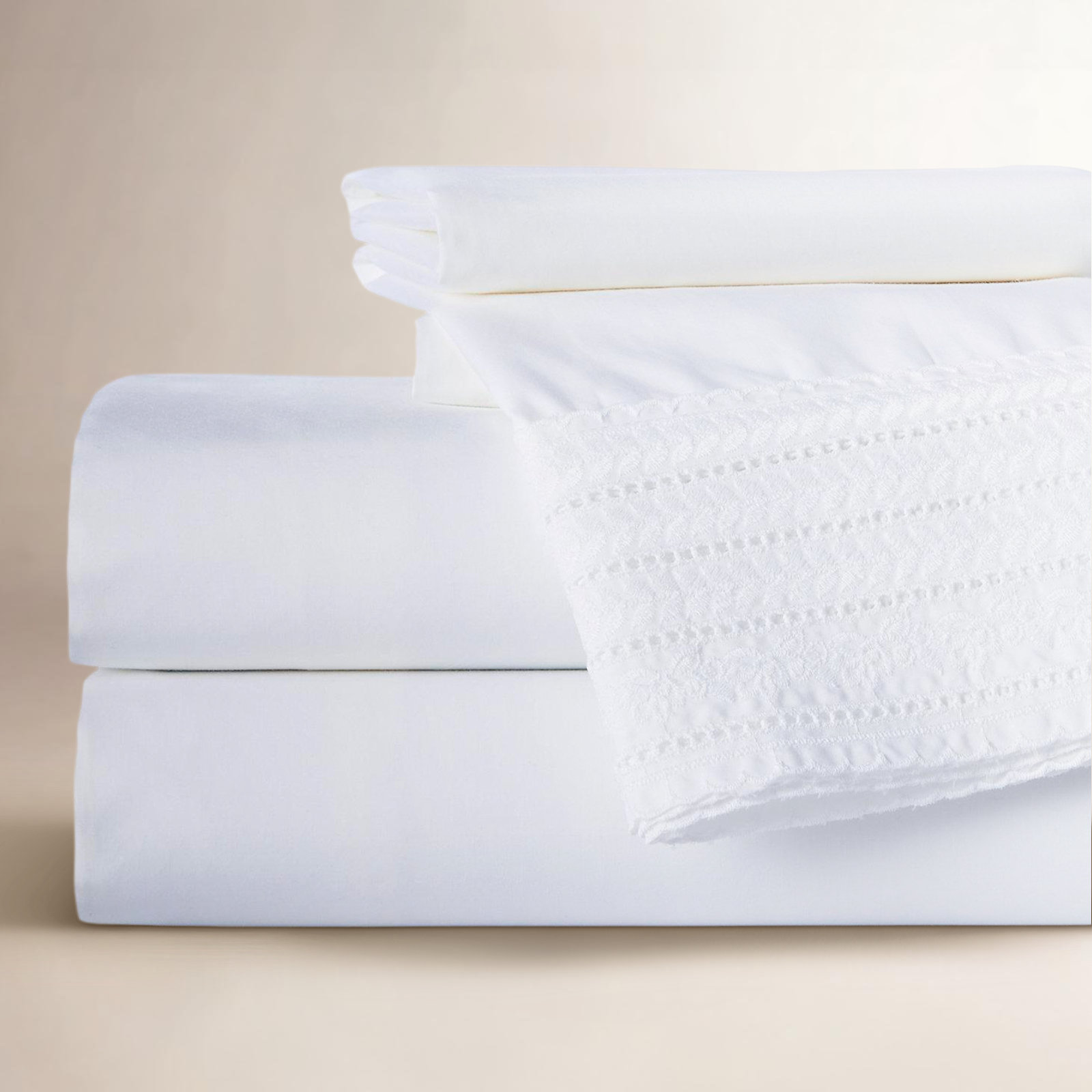 Baya Cotton Sheet Set, Cal.King Fitted Sheet with 2 Pillowcases