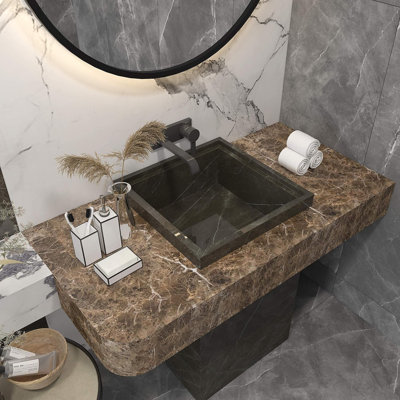 Papier peint adhésif en peler et coller pour comptoir - Papier de contact en vinyle imperméable, résistant à la chaleur et auto-adhésif pour la cuisine, la salle de bain, les meubles et les armoires