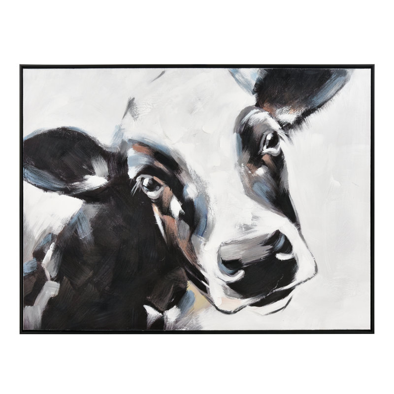 «Lucy the Cow», art mural encadré