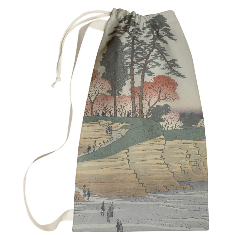 Sac à linge Macintyre Gotenyama at Shinagawa, Petit (H 64 po x l 20 po x P 1,5 po), Vert / Gris