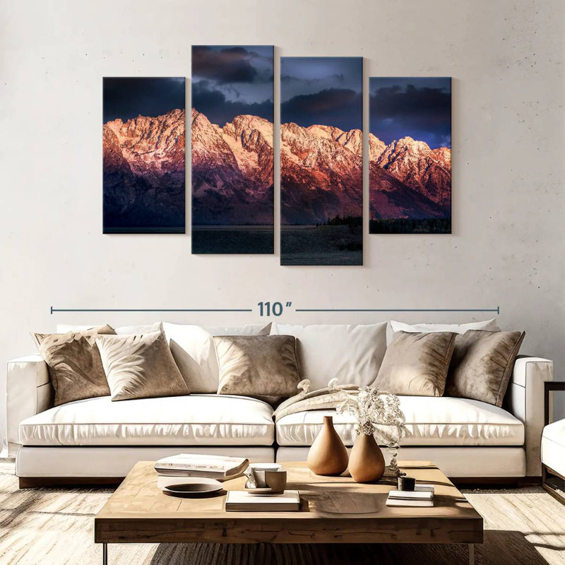 Alvord Grand Teton, aube hivernale, H 54 po x l 84 po