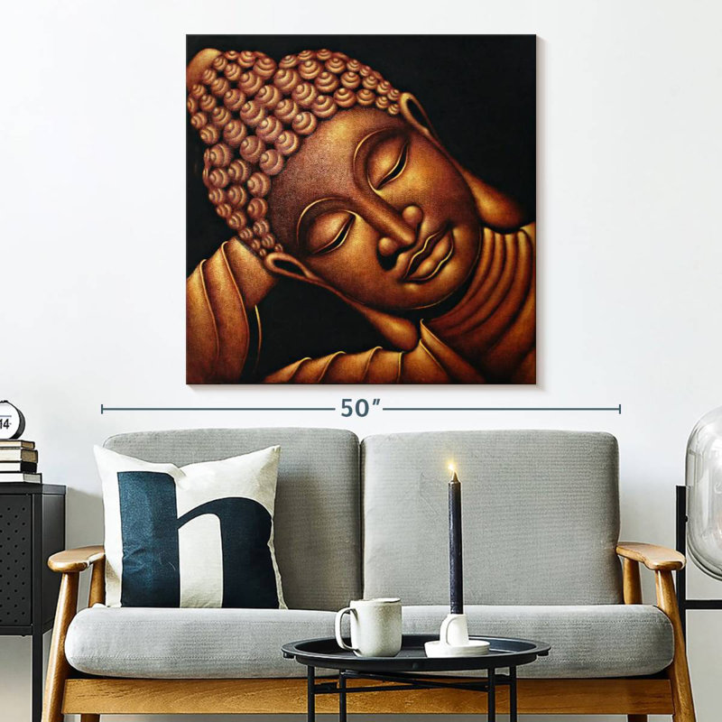 Bouddha endormi Leisha, H 33 po x l 33 po