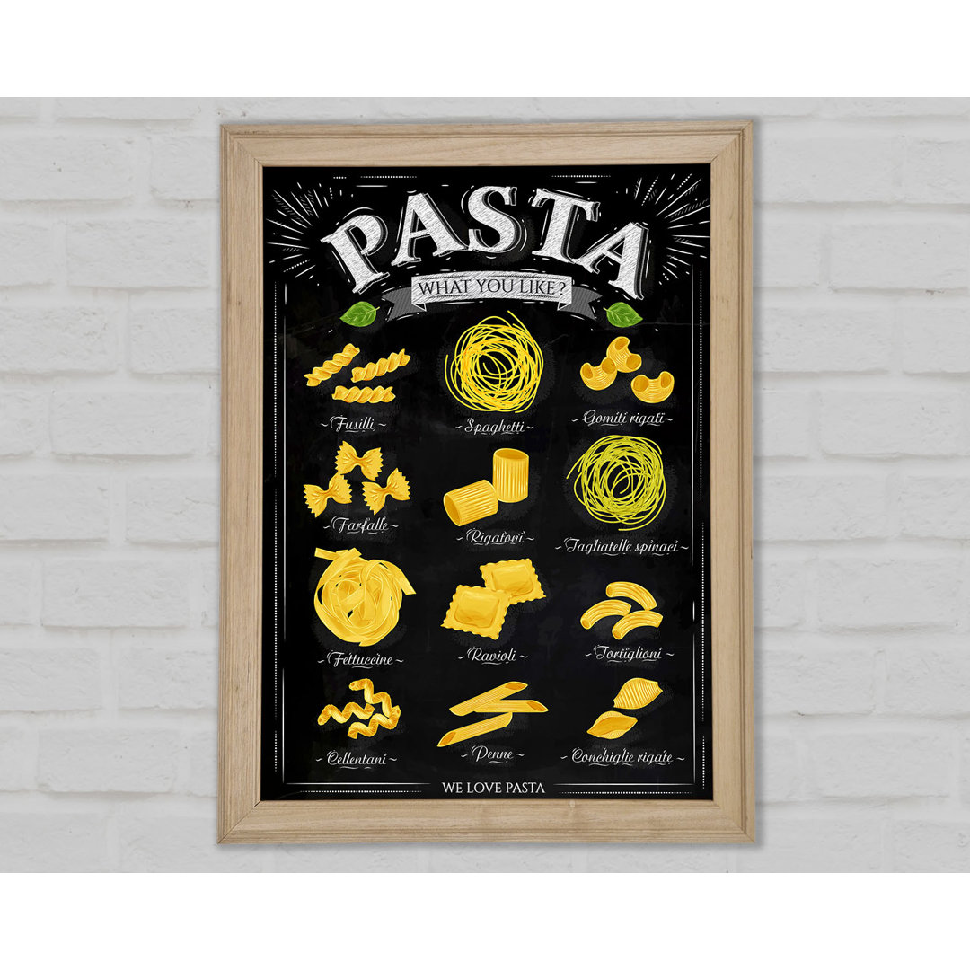 We Love Pasta - Einzelne Bilderrahmen Kunstdrucke