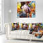 Couches de peinture intérieure - coussin abstrait imprimé-29866367-89811909