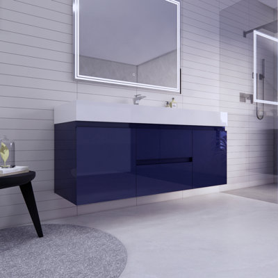 Babajide Bathroom Vanity with Acrylic Top