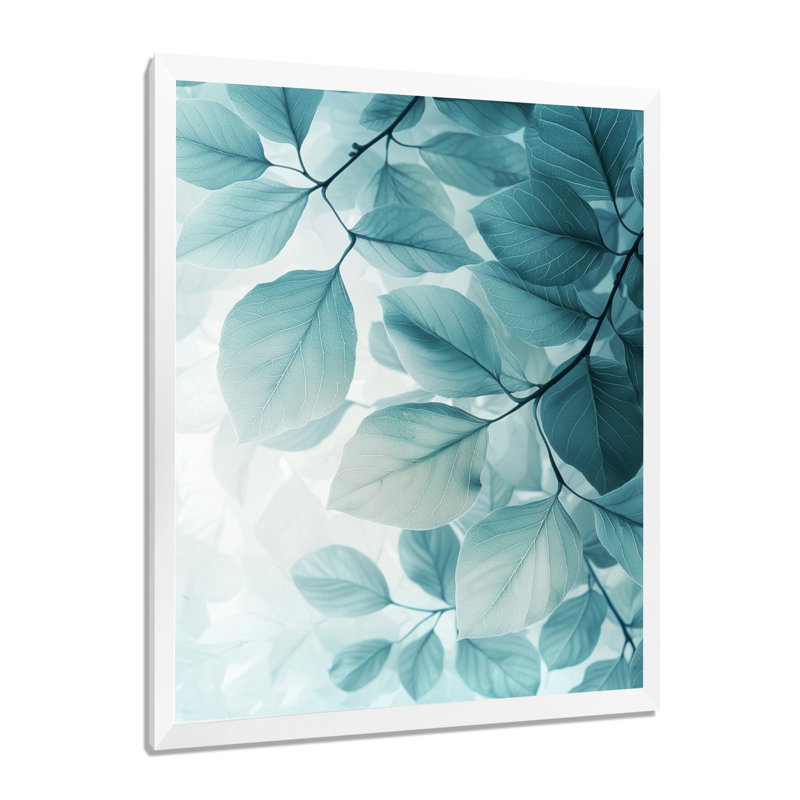 Meaghan - salon d'art mural floral, H 40 po x l 30 po, Reproduction encadrée sans passe-partout, Blanc