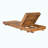 Lounge Chaise Set, Acacia Solid Wood With  LOUNGE CUSHION (Dark Grey) - Matching Cream Version Available