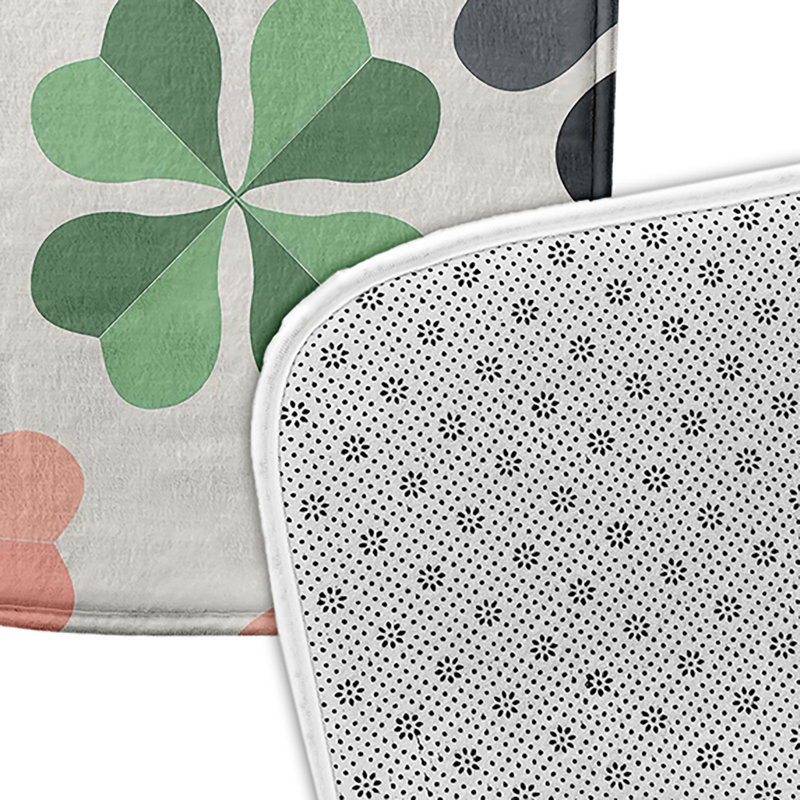 Tapis de bain Boname, L 21 po x L 34 po, Gris