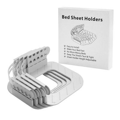Porte-draps de lit avec bandes verrouillables, 4 pièces de porte-draps verrouillables Les sangles de draps robustes maintiennent les draps fermes et serrés