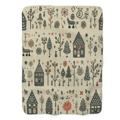 Frosty Dots - 1 Piece Premium Blanket