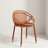 Orange Stackable Metal Patio Chairs, Stackable Design with 300lb Capacity