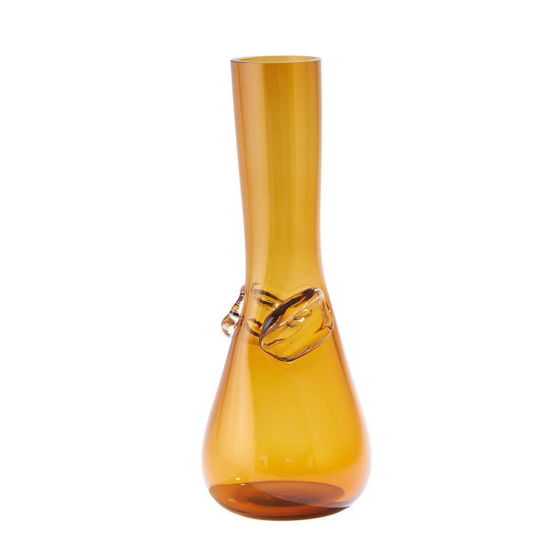 Vase Knot, H 18,5 po x l 6,75 po x P 6,75 po, Jaune