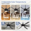 Ventilateur de plafond standard à 8 pales avec télécommande et ensemble d'éclairage Jamii-Leigh inclus-2041658774-2054320447-2030655099