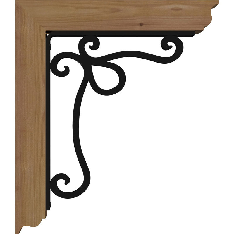 Orleans 4" Triple Brace Ironcrest Bracket, 16"H x 13 1/2"D, 3 1/2"W x 4"T Douglas Fir (Smooth)