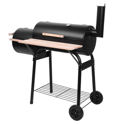 Barbecue au charbon avec fumoir Rebuyhome