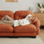 Canapé en chenille LSF - Orange-184365118-184365116