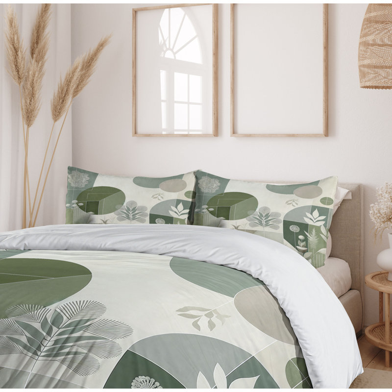 Monstera Duvet Cover, King Duvet Cover + 2 Standard Shams