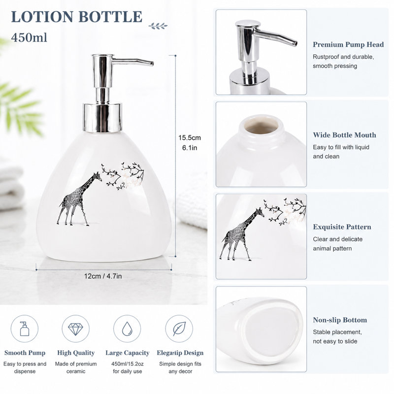 White Bathroom Accessories Set