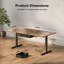 Adjustable Height Steel Standing Desk with Built-In Electrical Outlet-871027704-871027703