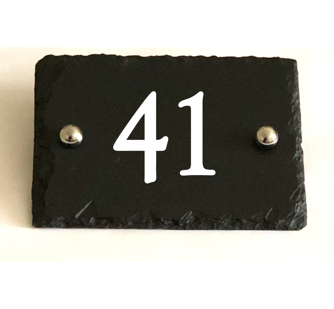 Josia 1-Line Wall Address Plaque