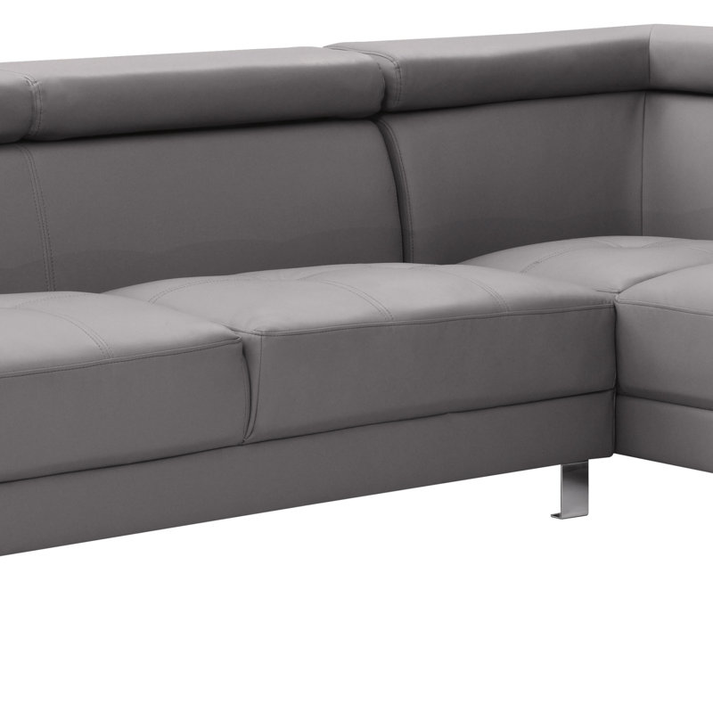Canapé modulaire longue durée (sans repose-pieds), Gris