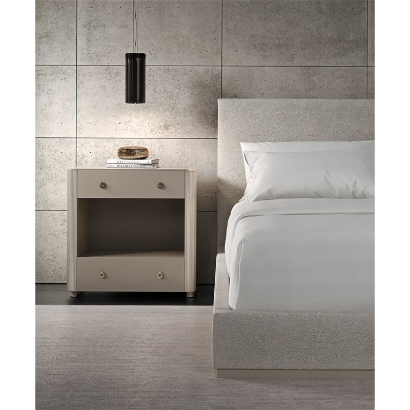 Boutique Upholstered Bed, Cream, Queen