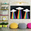 Trippy UFO - Reproduction sur toile tendue-966803444