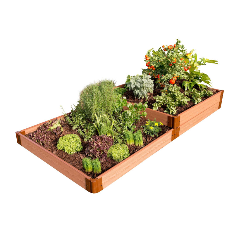 Lit de jardin surélevé en bois manufacturé 8 pi x 4 pi