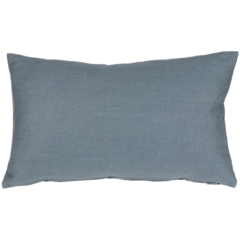 Coussin décoratif en lin Tuscany, Bleu Wedgewood