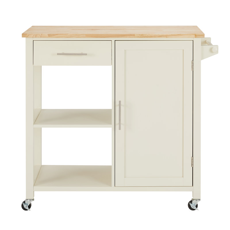 Penka 36 " W Kitchen Cart, White