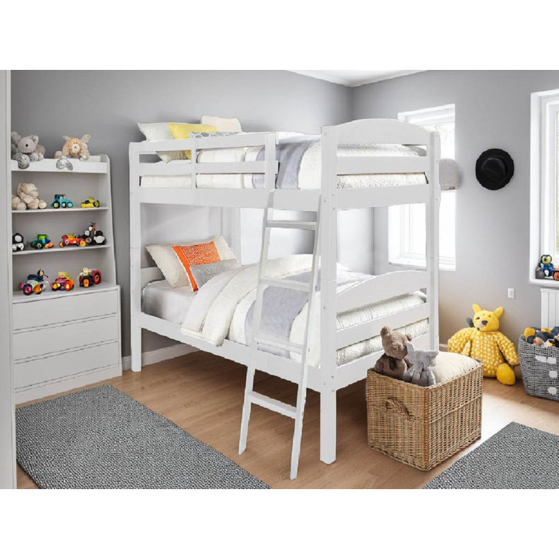 Tanu Single (3') Bunk Bed Bed Frame, White
