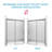 Semi Frameless 1/4 Tempered Glass Sliding Shower Door