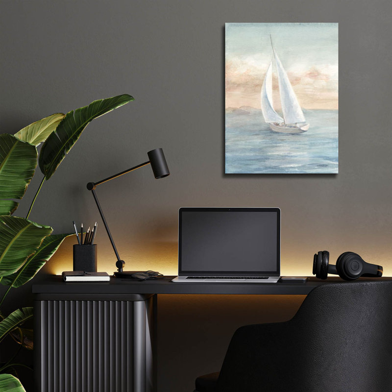 «Full Sail 1» par Danhui Nai, art mural en verre acrylique, H 16 po x l 12 po x P 0,13 po