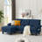 Marchel Upholstered L-Shaped Sectional with Ottoman Reversible-2102501041