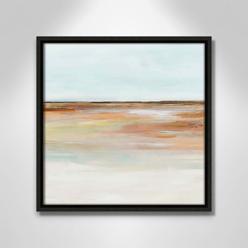 «Coastal Glades I Print» par Ian C, Cadre flottant espresso, H 13,5 po x l 13,5 po x P 2 po
