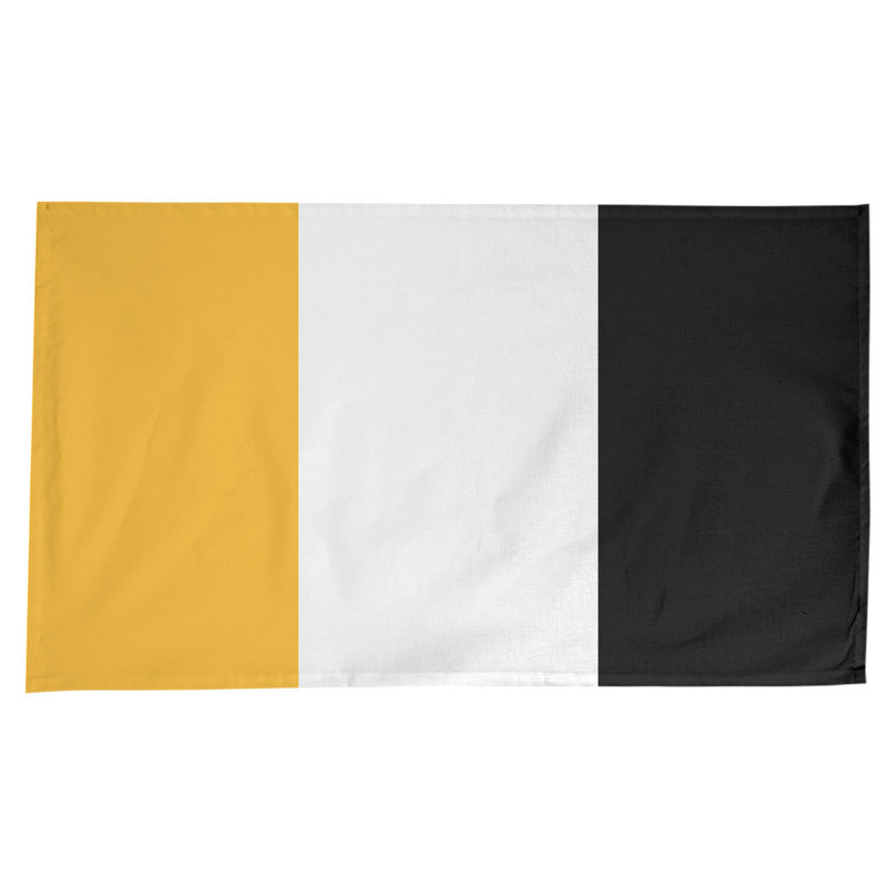Boston Table Runner, Boston,Yellow/White/Black, 102" x 58", Cotton Blend