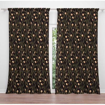 Paire de rideaux obscurcissant en polyester Anniki