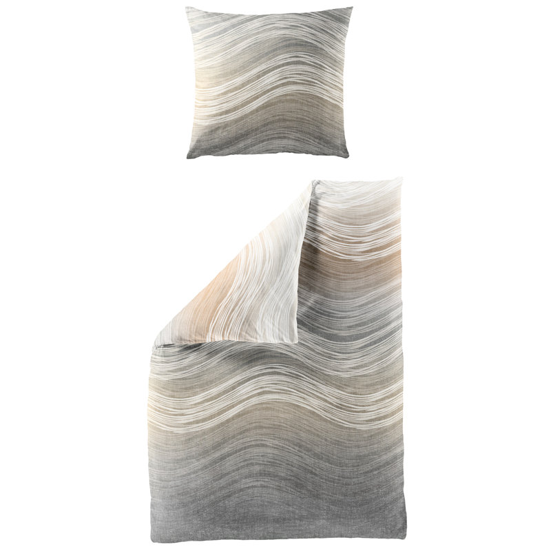 4061 Cotton Abstract Duvet Cover Set with Pillow Shams Included