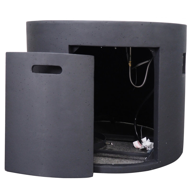 Table de feu 40 000, profondeur 30,41 pouces, gris foncé, assemblage rapide, installation simple ici