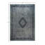 Tapis noué à la main gris unique de 6 pi 8 po x 9 pi 9 po Fine Vibrance