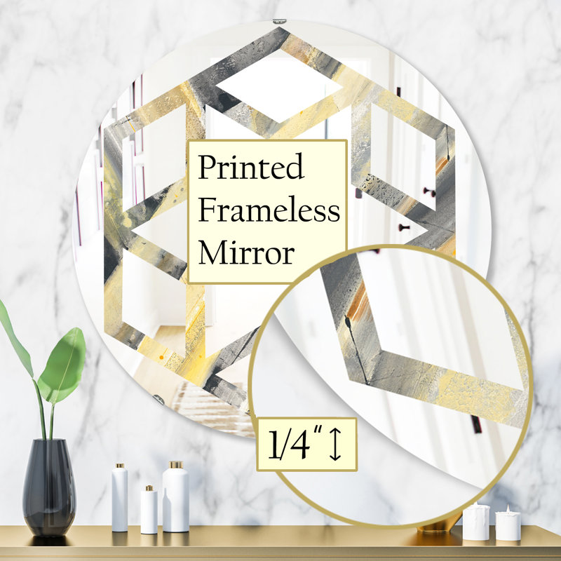 Miroir mural Hexagon Star, H 31,5 po x l po