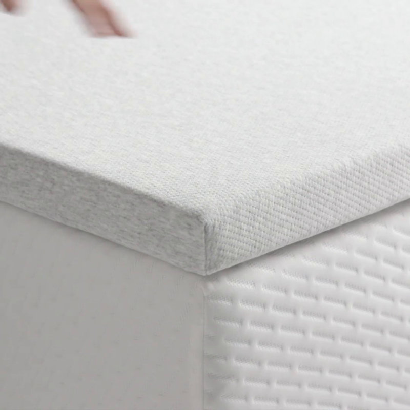 Heather Gray 2-Inch Memory Foam California King Mattress Topper